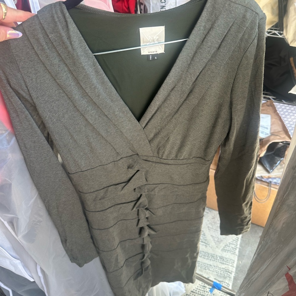 Gray mini dress
